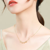 Retro Magnetic Four-Leaf Clover Necklace